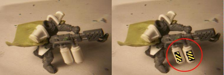 Flamethrower - Hazard Stripes, or Plain Bottles?