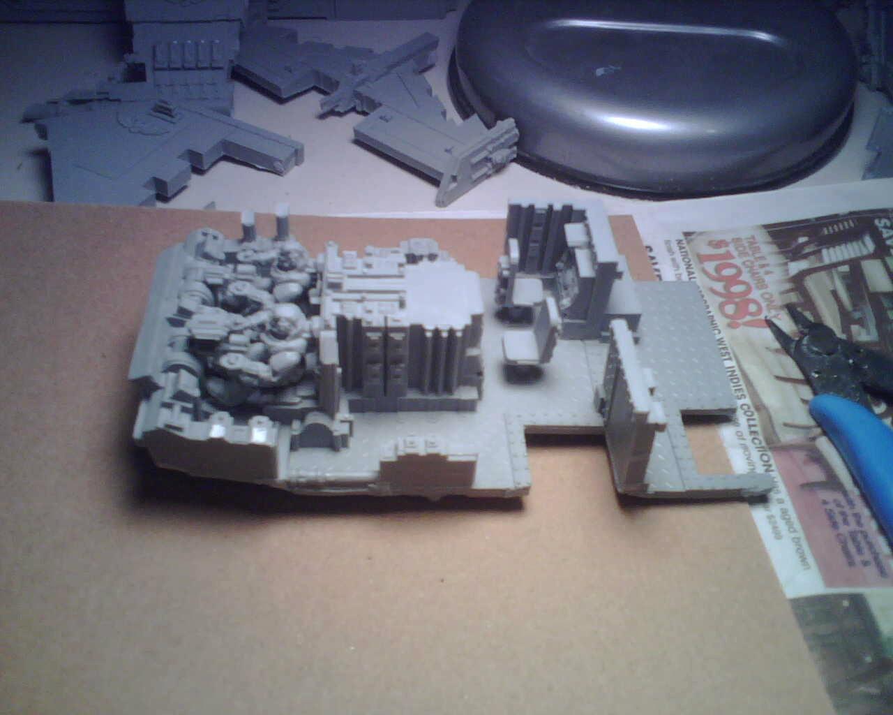 Assembled Thunderhawk cockpit