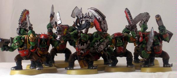 Evil Sunz, Orks, Mob of Evil Sunz Boyz with Nob