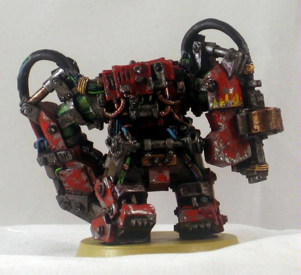 Evil Sunz Warboss in Mega Armor