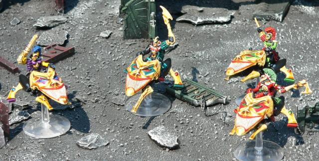 Eldar, Harlequins, Jetbike, Urban Base, Warhammer 40,000