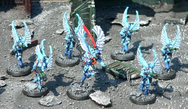 Baharroth, Eldar, Swooping Hawks, Urban Base, Warhammer 40,000