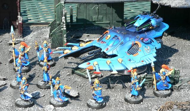 Eldar, Urban Base, Warhammer 40,000, Warlock, Wave Serpent