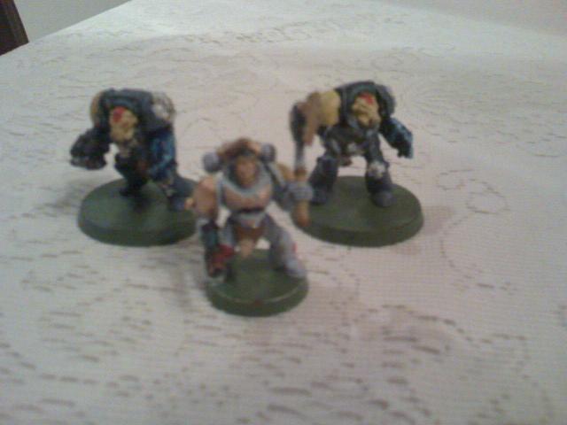Space Wolves, Wolf Lord and Wolf Guard Bodyguards in Terminator Armor
