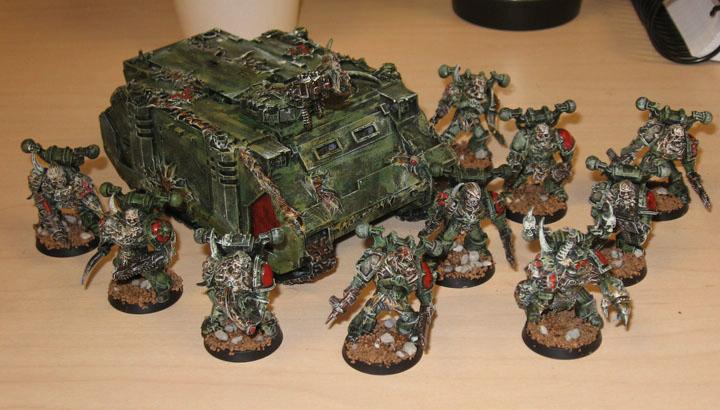 Chaos Rhino, Chaos Space Marines, Death Guard, Nurgle, Rhino