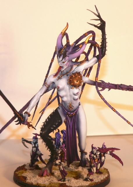 Airbrush, Chaos Daemons, Forge World, Keeper Of Secrets, Slaanesh, Warhammer 40,000, Zarakynel