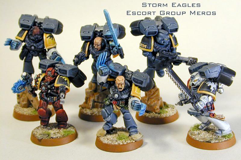 Apothecary, Command Squad, Jump Pack, Lightning Claws, Space Marines, Techmarine