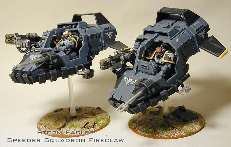 Land Speeder, Space Marines, Storm Eagles, Warhammer 40,000