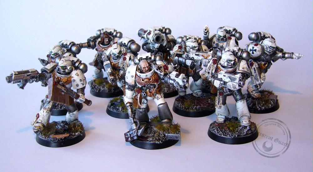 Biggerized, Conversion, Space Marines, Tactical Squad, Warhammer 40,000