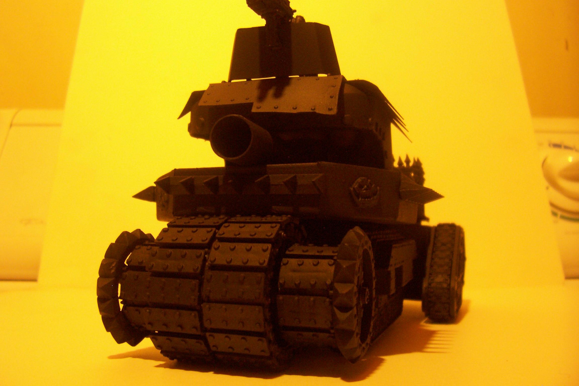 Battlewagon, Conversion, Leman Russ, Looted, Orks, Primered, Tank, Vehicle
