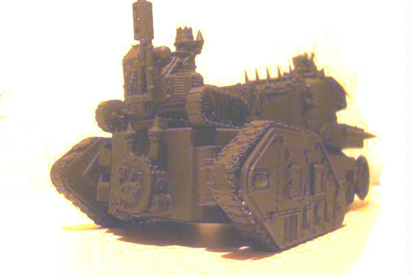 Battlewagon, Conversion, Leman Russ, Looted, Orks, Poor Picture Quality, Primered, Tank, Vehicle, Warhammer 40,000