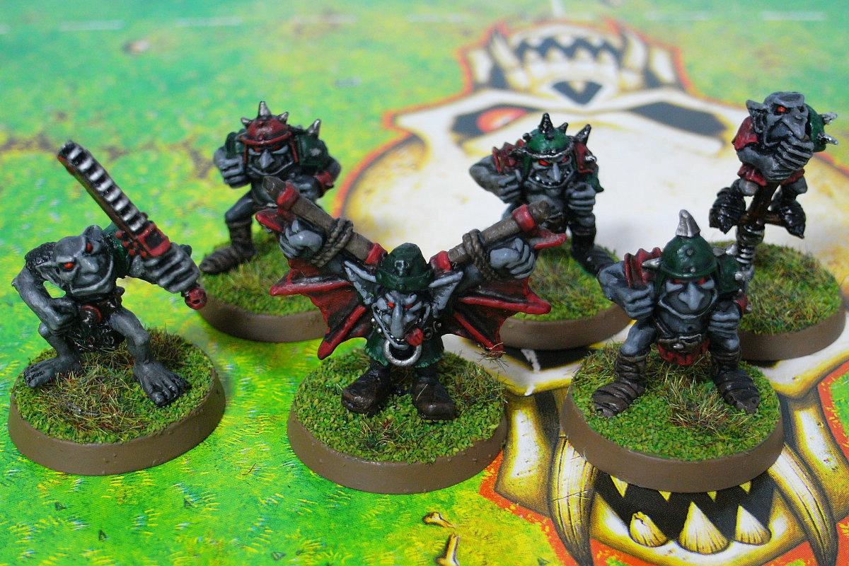 Blood Bowl, Chainsaw, Chaos, Doom Diver, Goblins, Pogo, Team