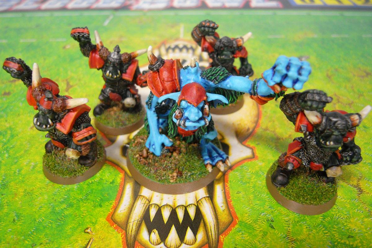 Black Orc, Blood Bowl, Goblins, Orcs, Team, Troll