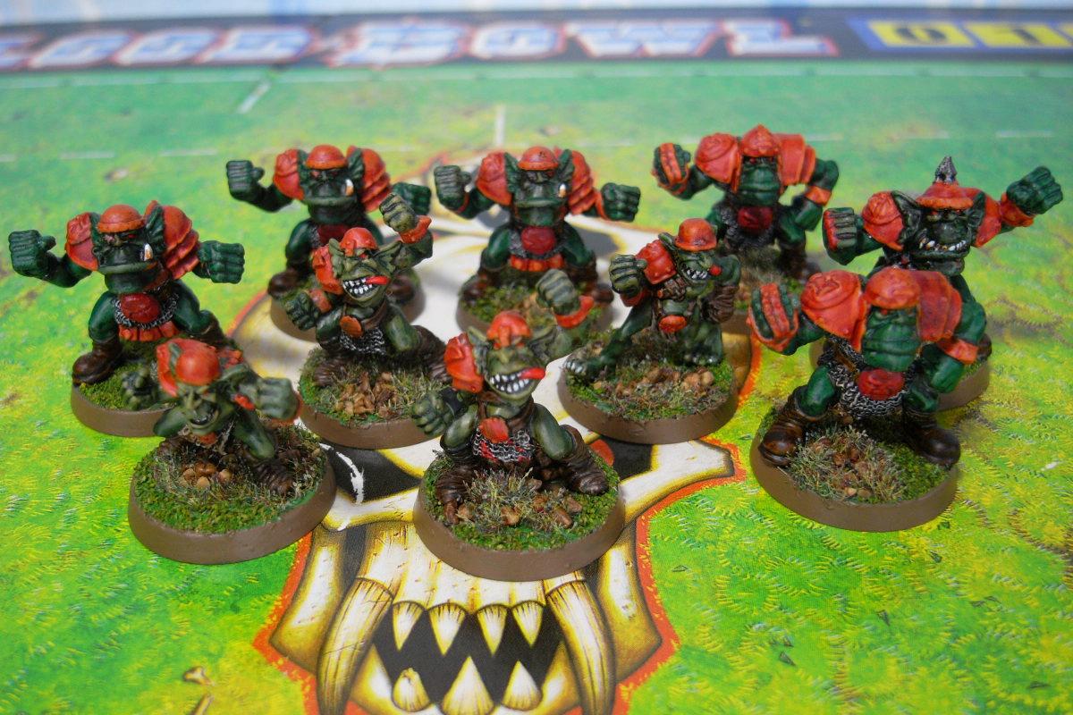 Blood Bowl, Goblins, Line Men, Orcs, Team