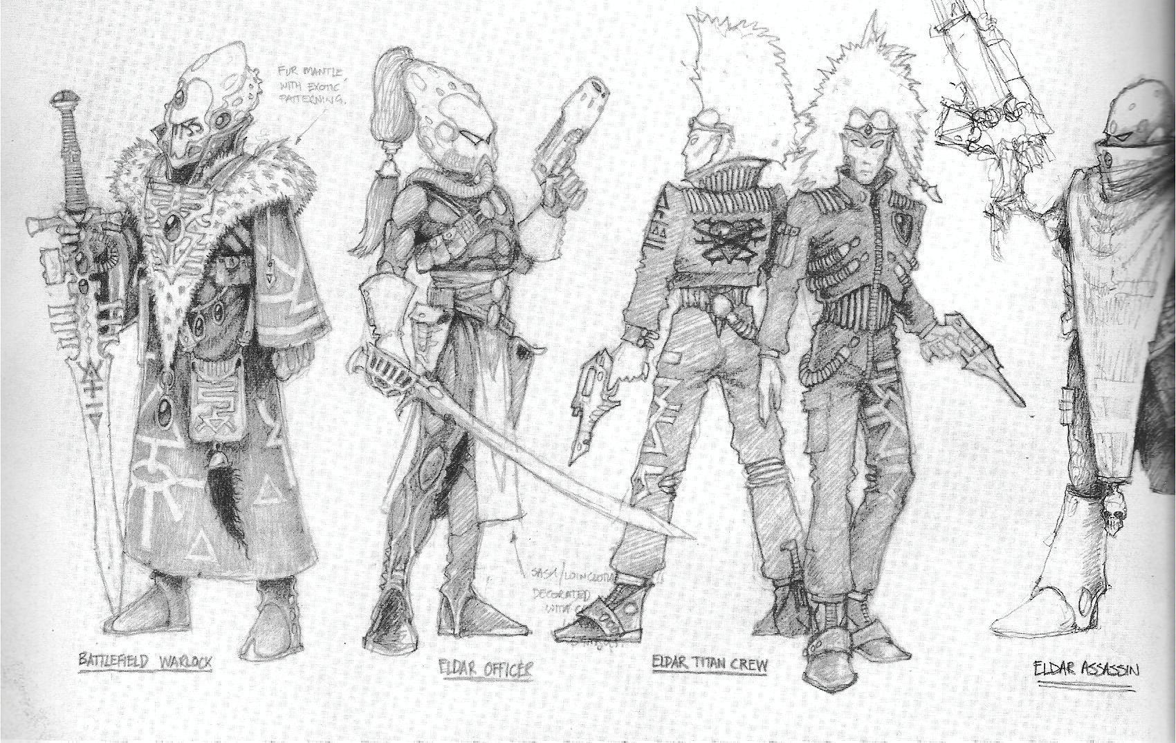 Concept, Copyright Games Workshop, Eldar, Gothic And The Eldrich, Jes Goodwin