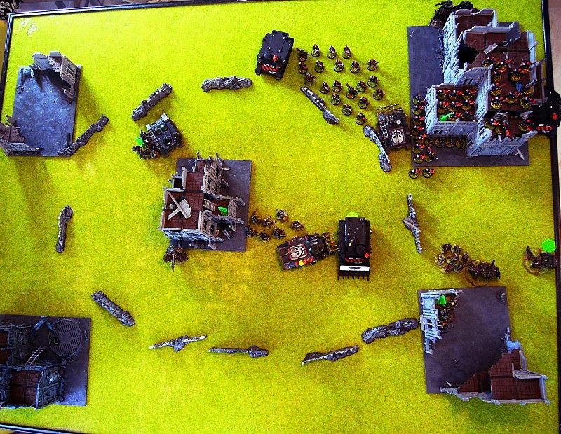 Battle Report, end of turn 2