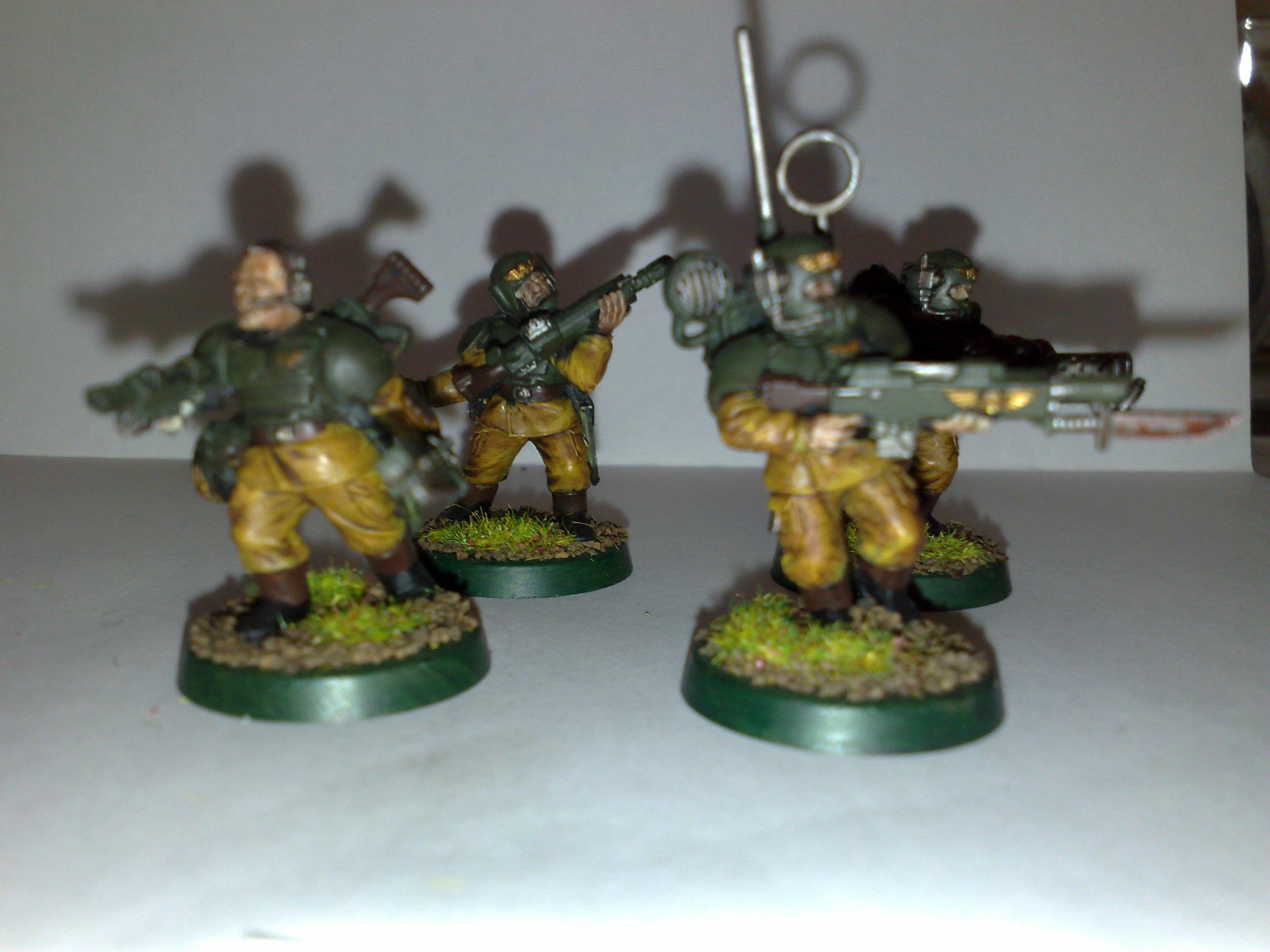 Blurred Photo, Flock, Green, Imperial Guard, Tan, Two Color, Warhammer 40,000, Wash, Yellow