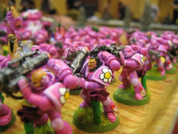 Cute, Happy, Pink, Space Marines