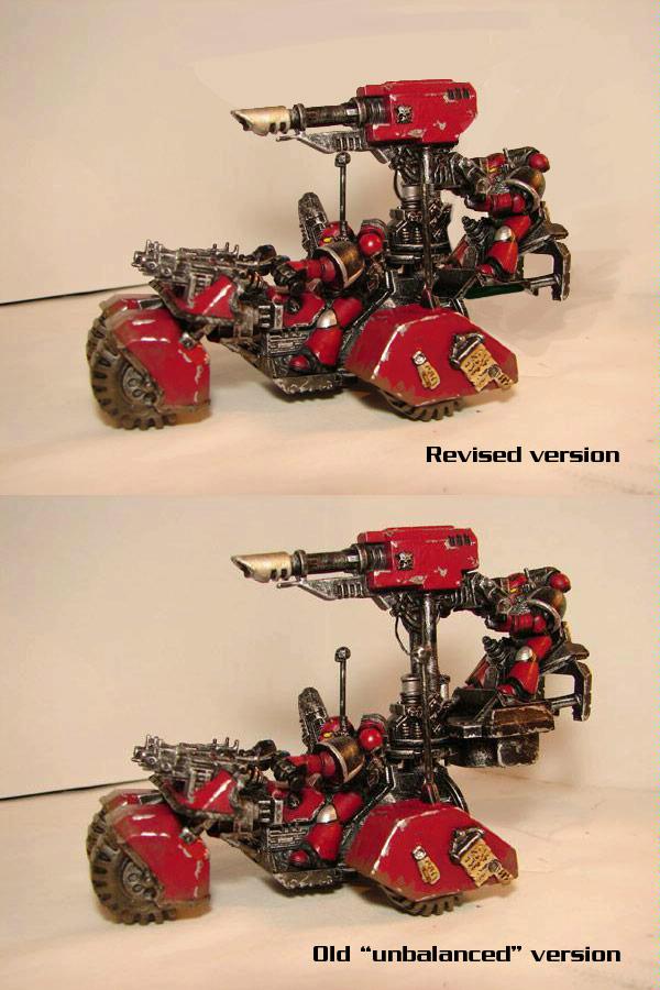 Attack Bike, Conversion, Scratch Build, Space Marines, Warhammer 40,000
