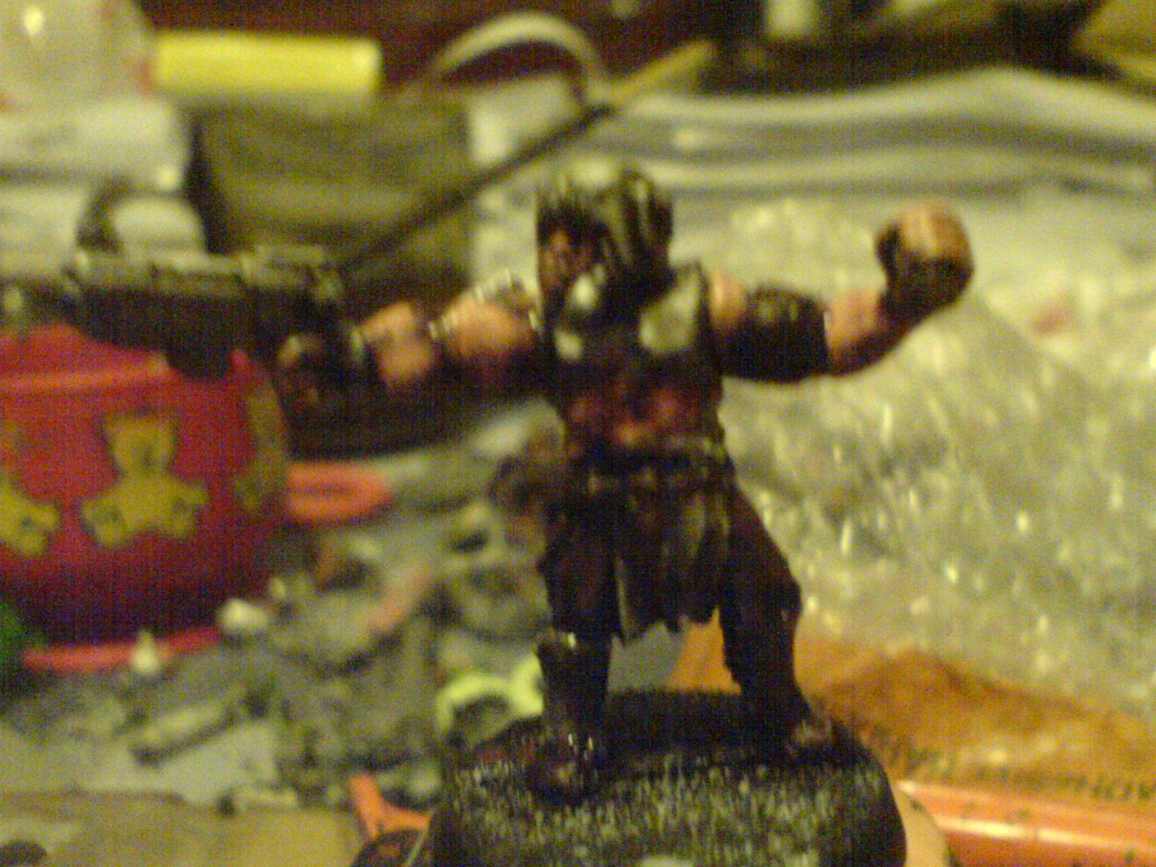 one of his retinue, still unfinished