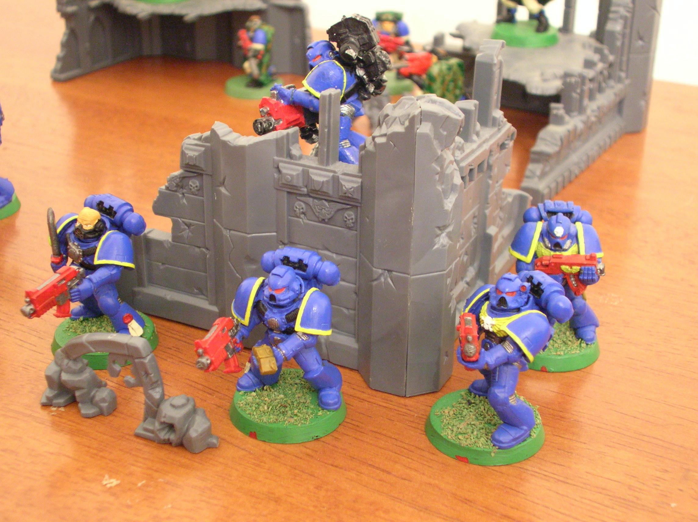 Space Marines, Tactical 2, Combat Squad 1 - Heavy Bolter squad