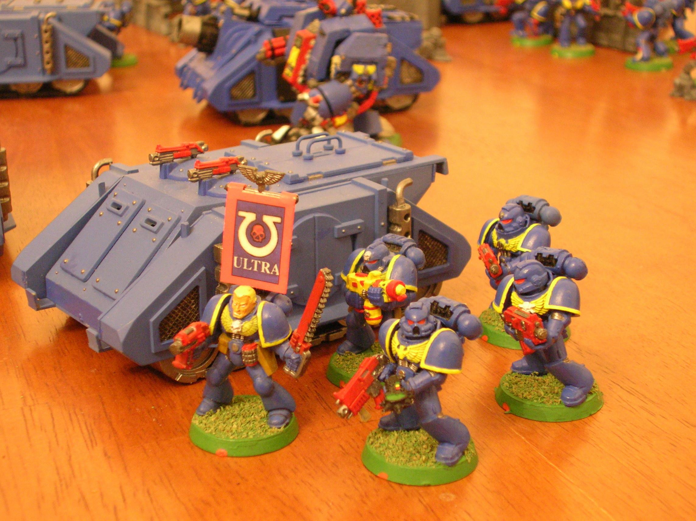 Rhino, Space Marines, Tactical Squad, Ultramarines