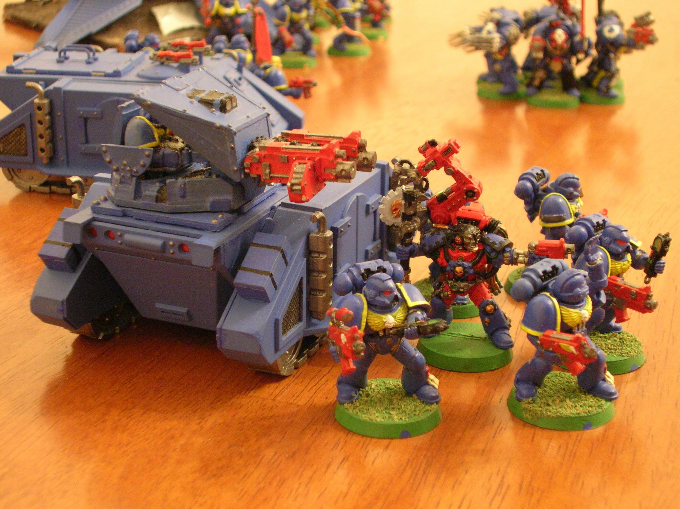 Tactical 3, Combat Squad 2 - Flamer Squad and Techmarine with Razorback