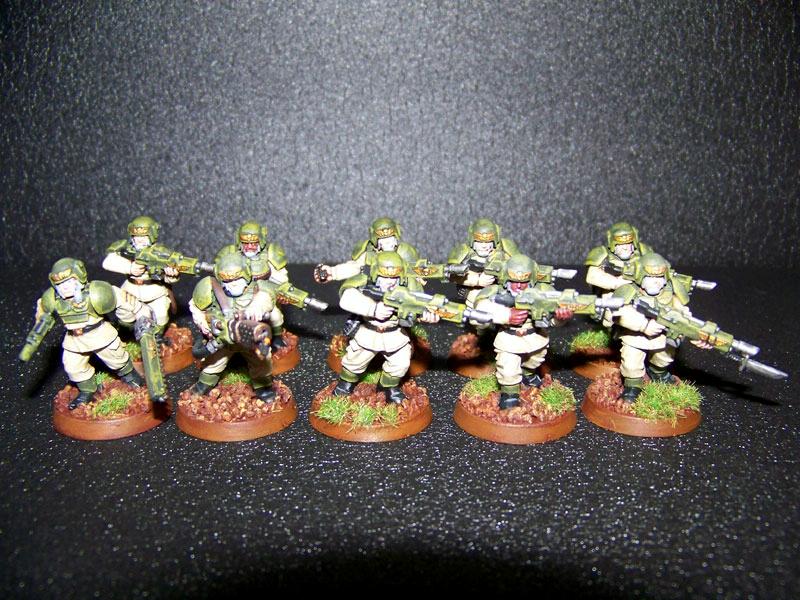 Cadians, Imperial Guard, Shock Troops, Squad, Warhammer 40,000
