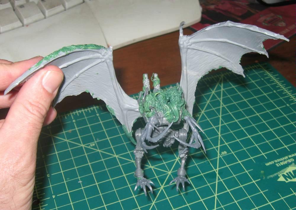 Bloodthirster, Chaos Daemons, Conversion, Daemon Prince, Warhammer 40,000, Work In Progress