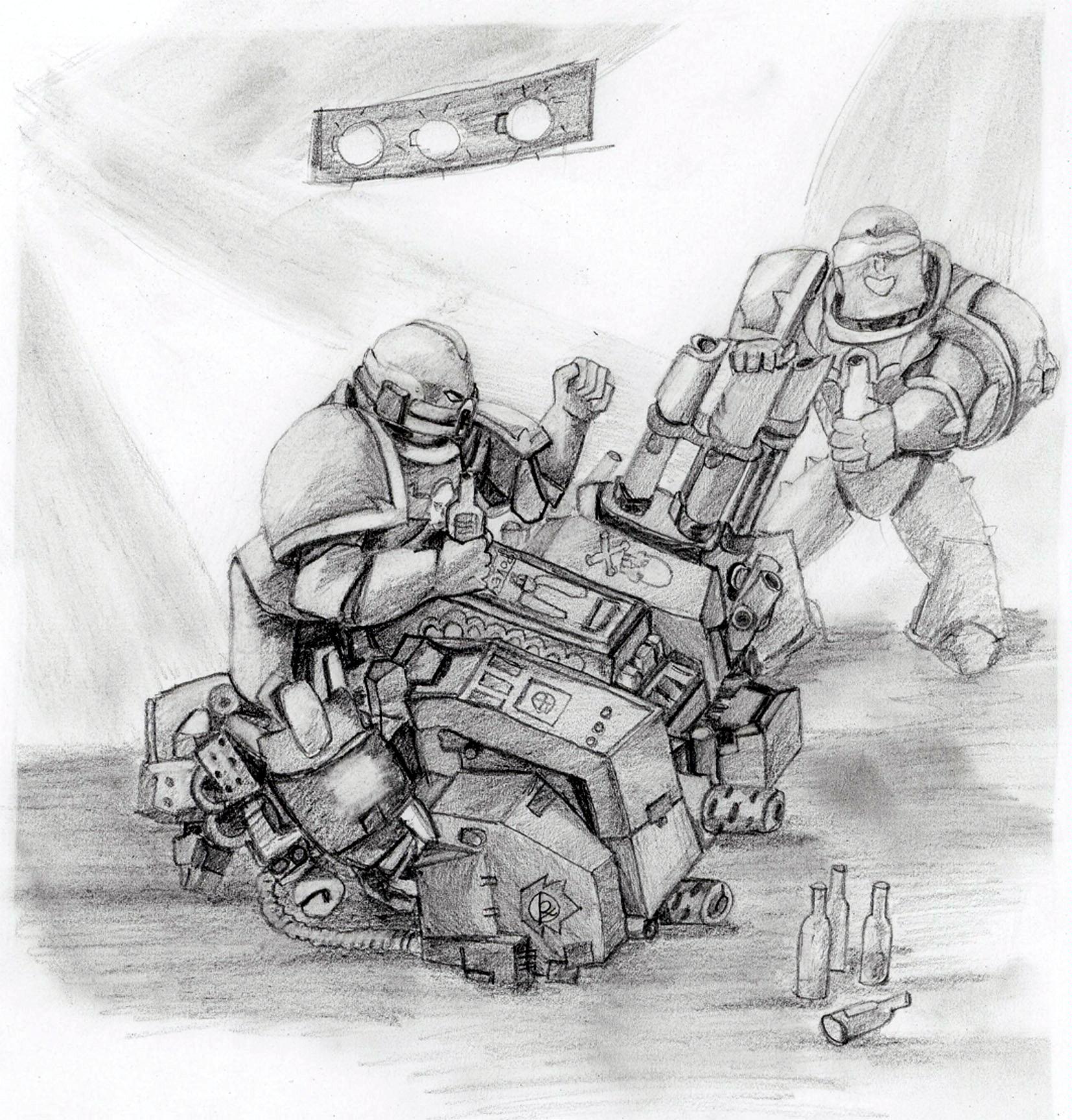 Chaos Space Marines, Getting drunk