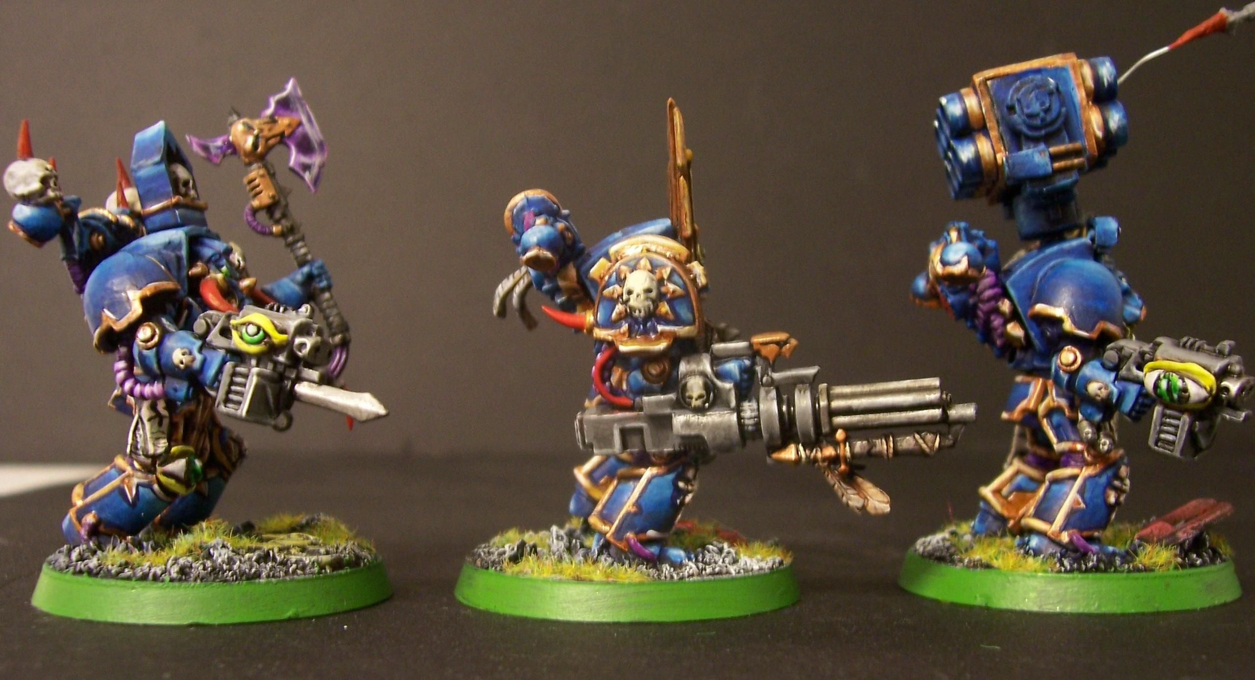 Chaos Space Marines, Custom, Terminator Armor, Tzeench
