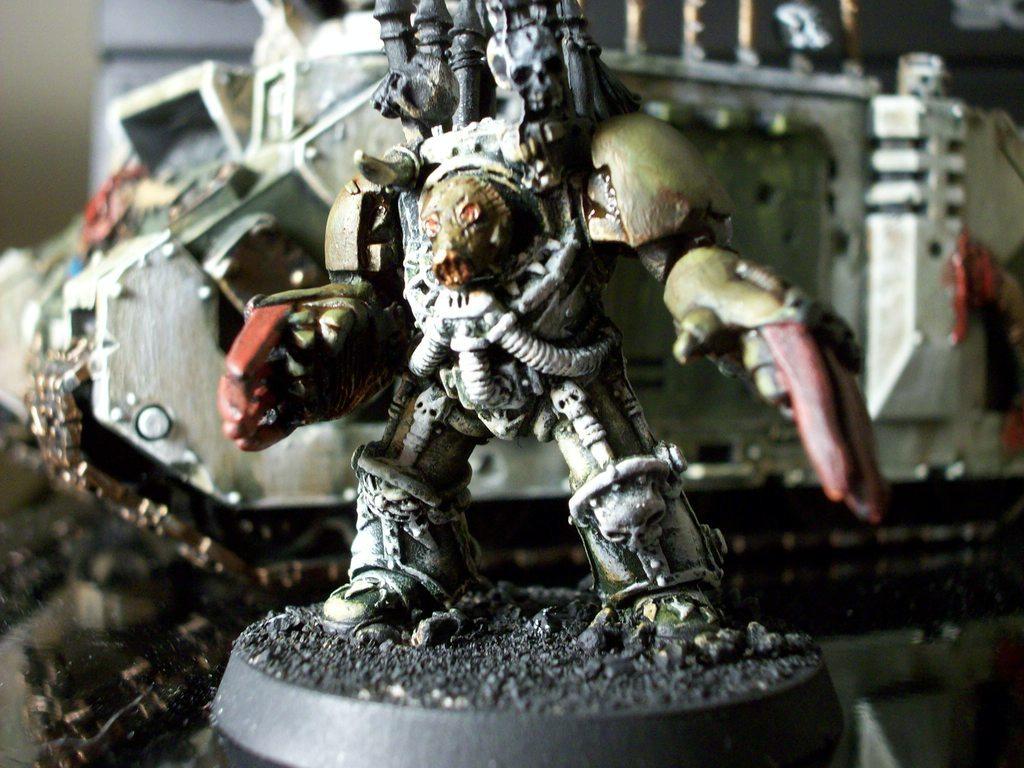 Chaos Lord, Conversion, Death Guard, Nurgle, Terminator Armor, Warhammer 40,000