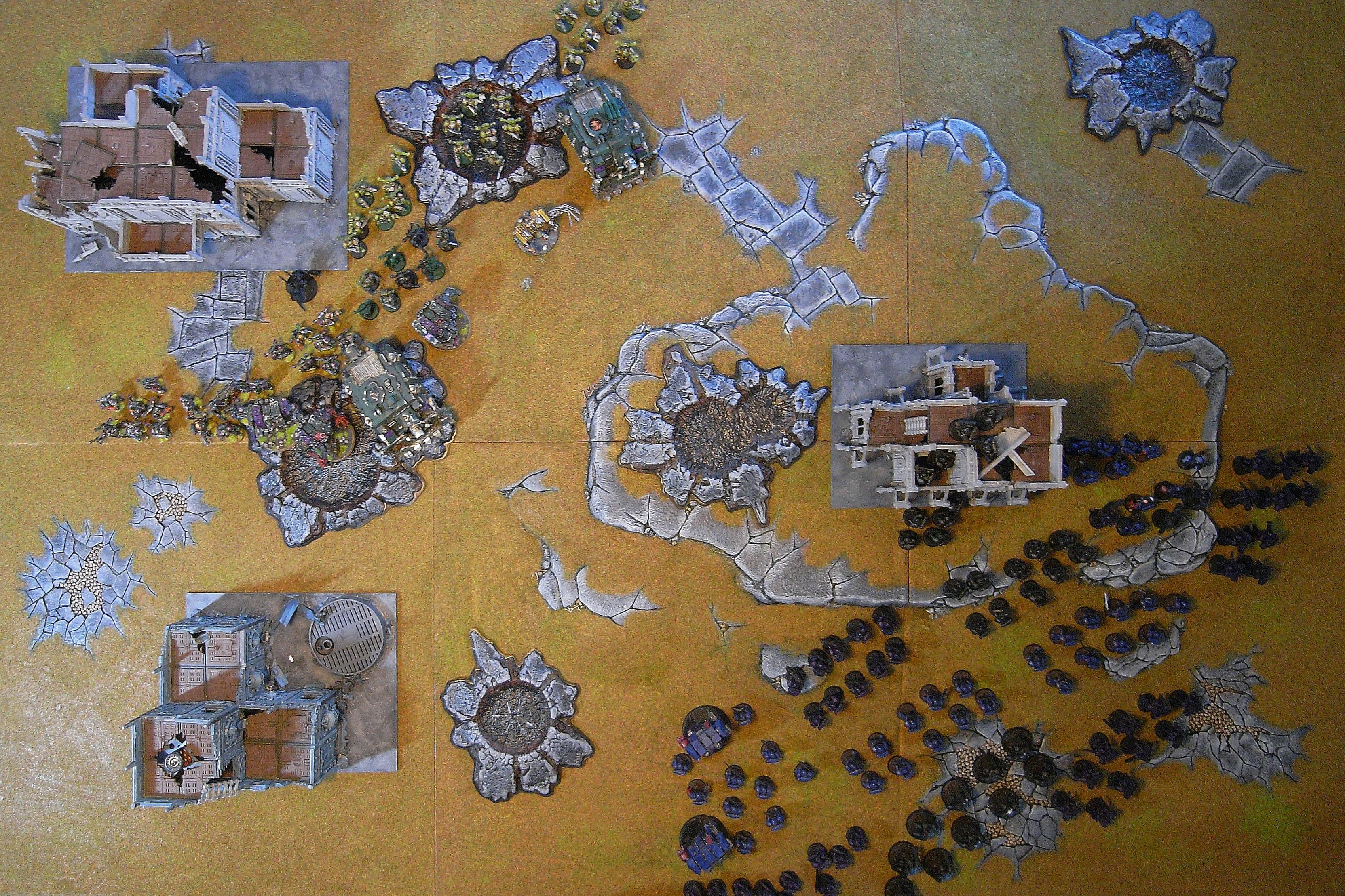 Buildings, Cities Of Death, Crimson Fists, Plague Marines, Realm Of Battle Board