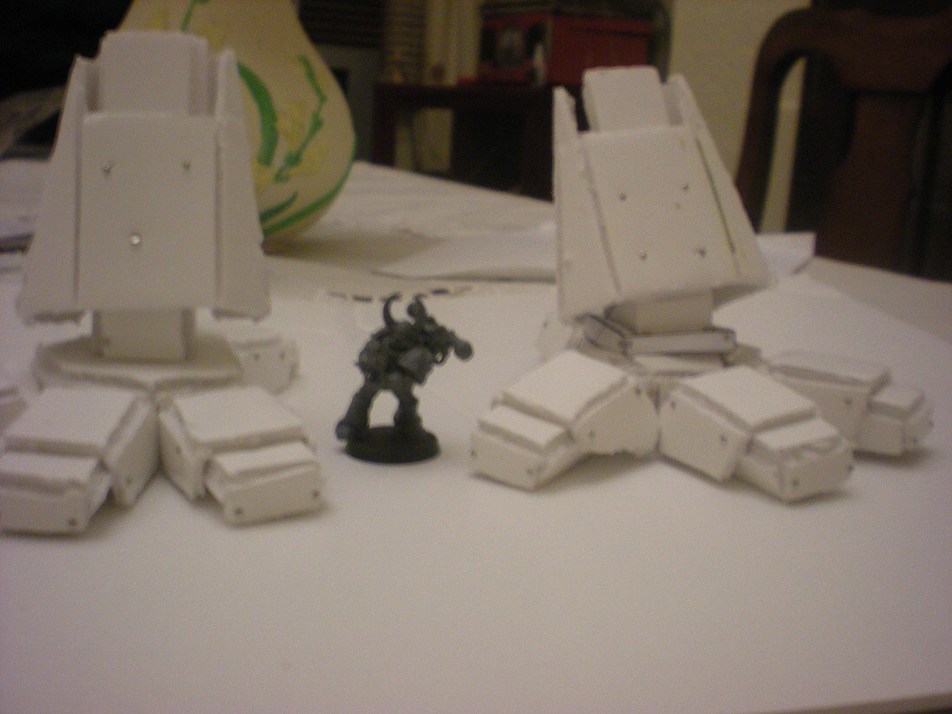 feet size comparison to chaos marine