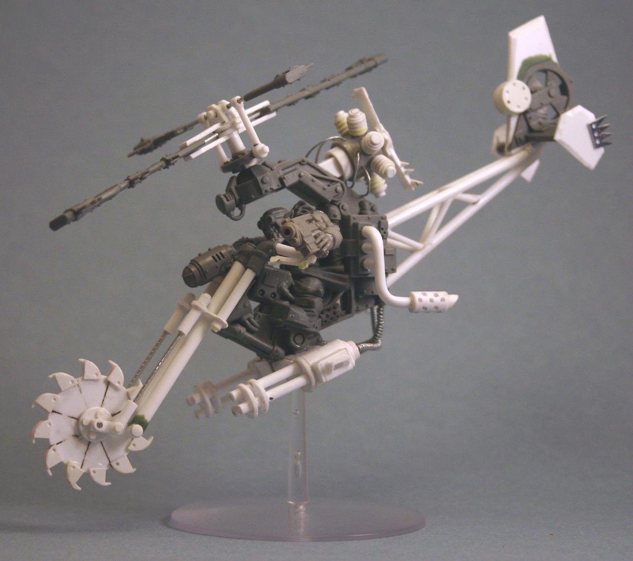 Conversion, Deffkopta, Jetbike, Mekboy Challenge, Orks, Scratch Build, Work In Progress