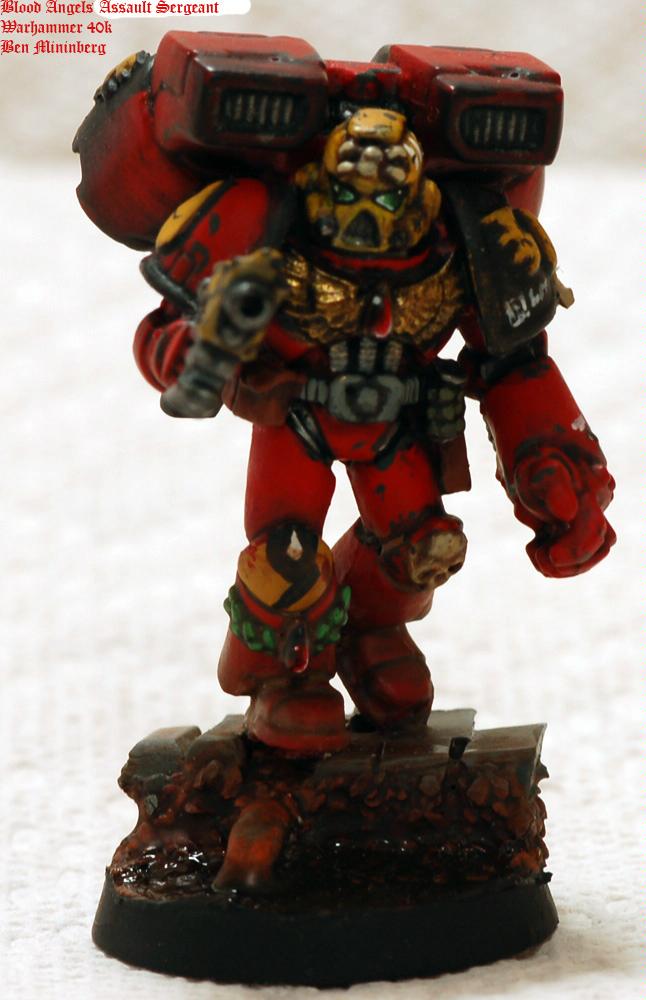 Assault, Blood Angels, Power Fist, Red, Scenic, Space Marines