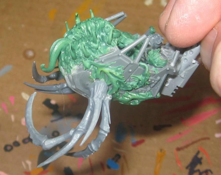 Bloodthirster, Chaos Daemons, Conversion, Daemon Prince, Warhammer 40,000, Work In Progress