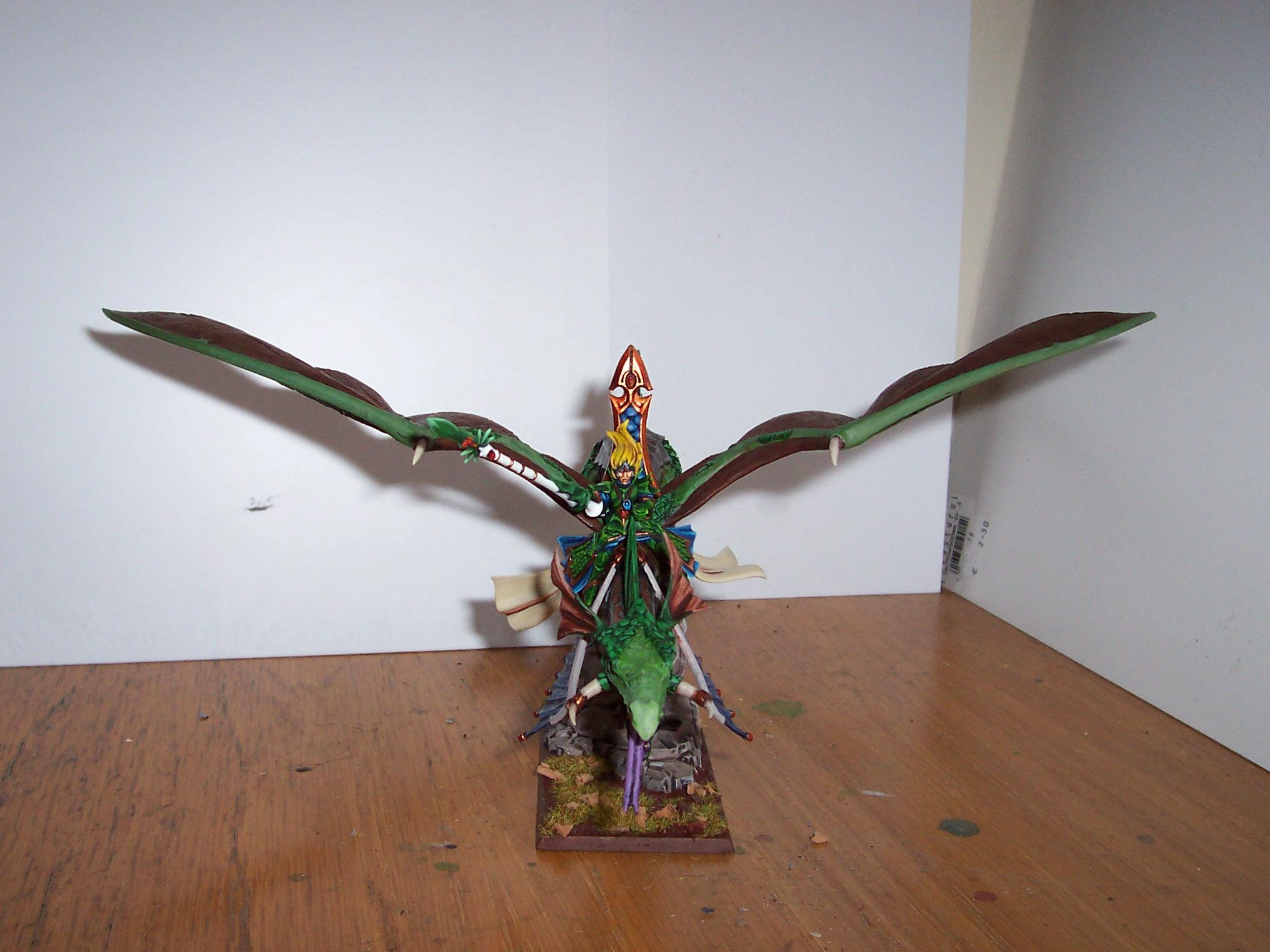 Dragon, Hero, High Elves, Monster, Warhammer Fantasy - prince riding ...