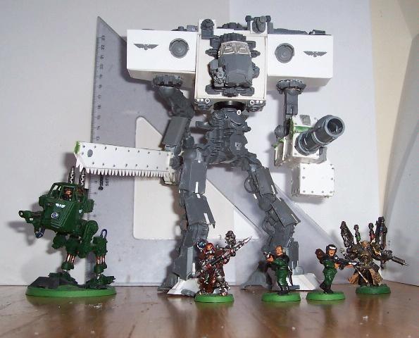  knight paladin 40K scale shot