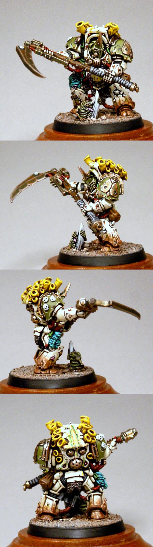 Chaos Lord, Death Guard, Nurgle, Terminator Armor, Typhus
