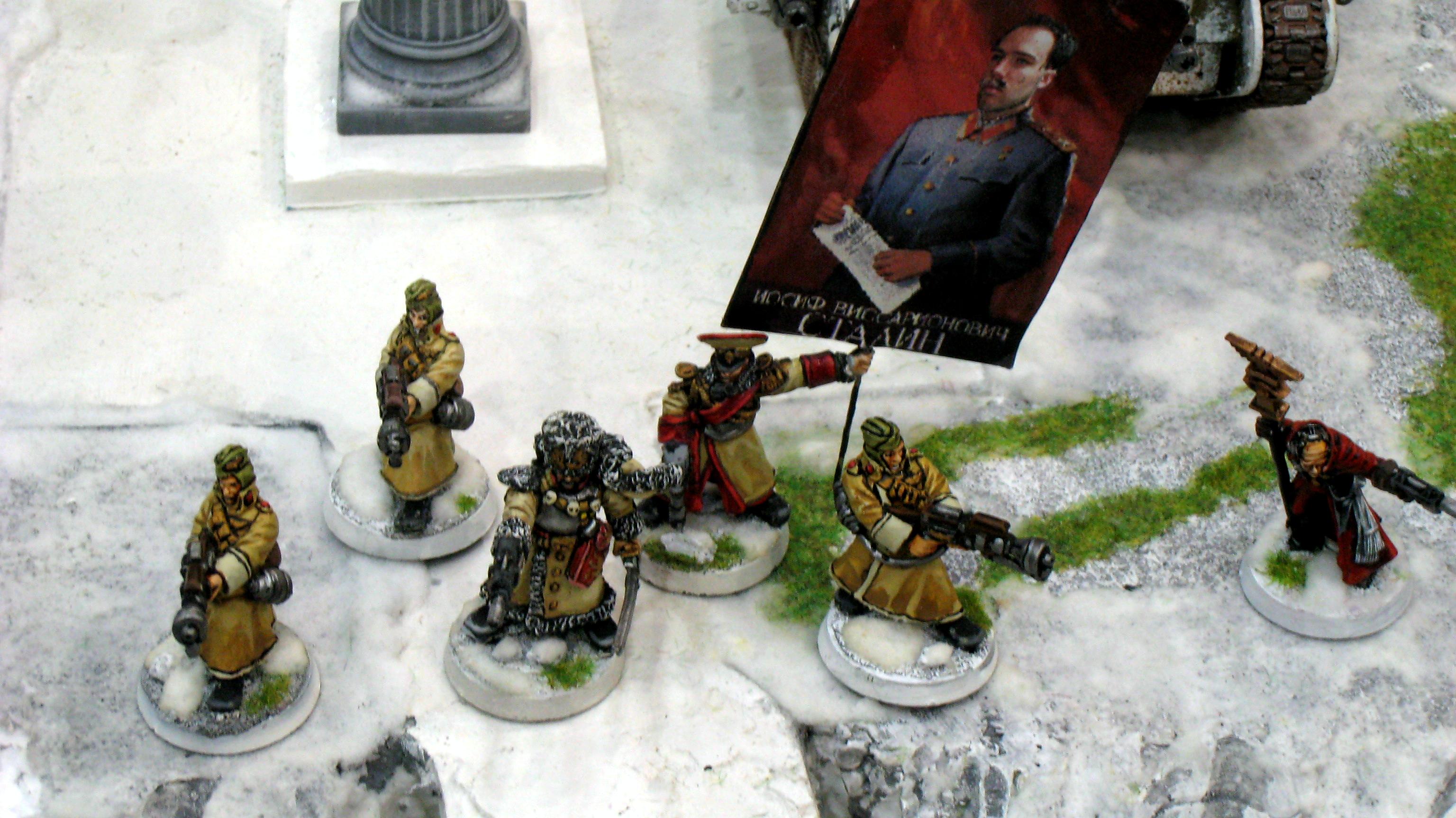 Imperial Guard, Russians, Snow, Valhallans