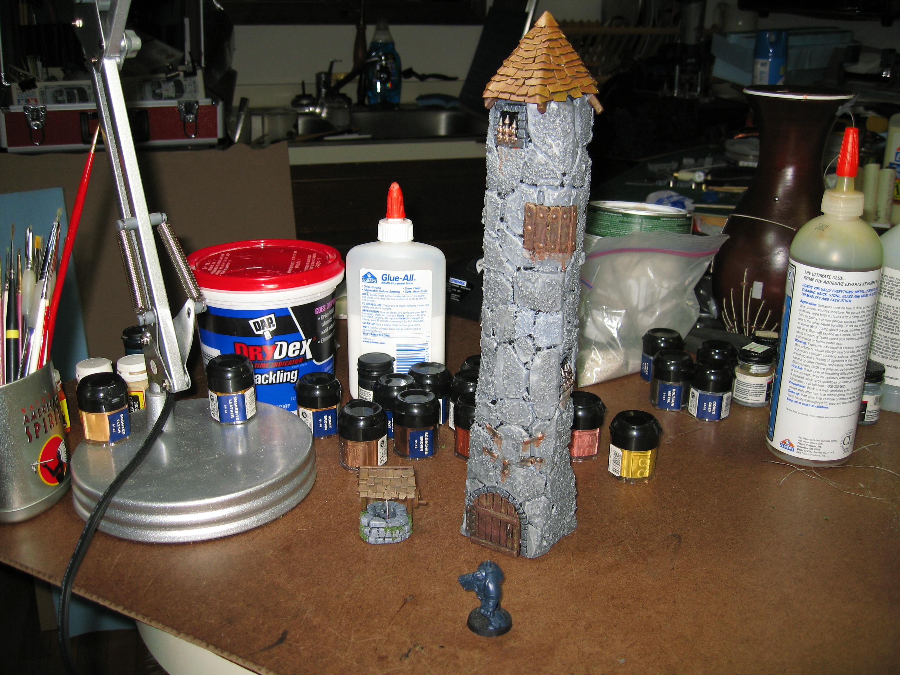 Terrain, tower well scale