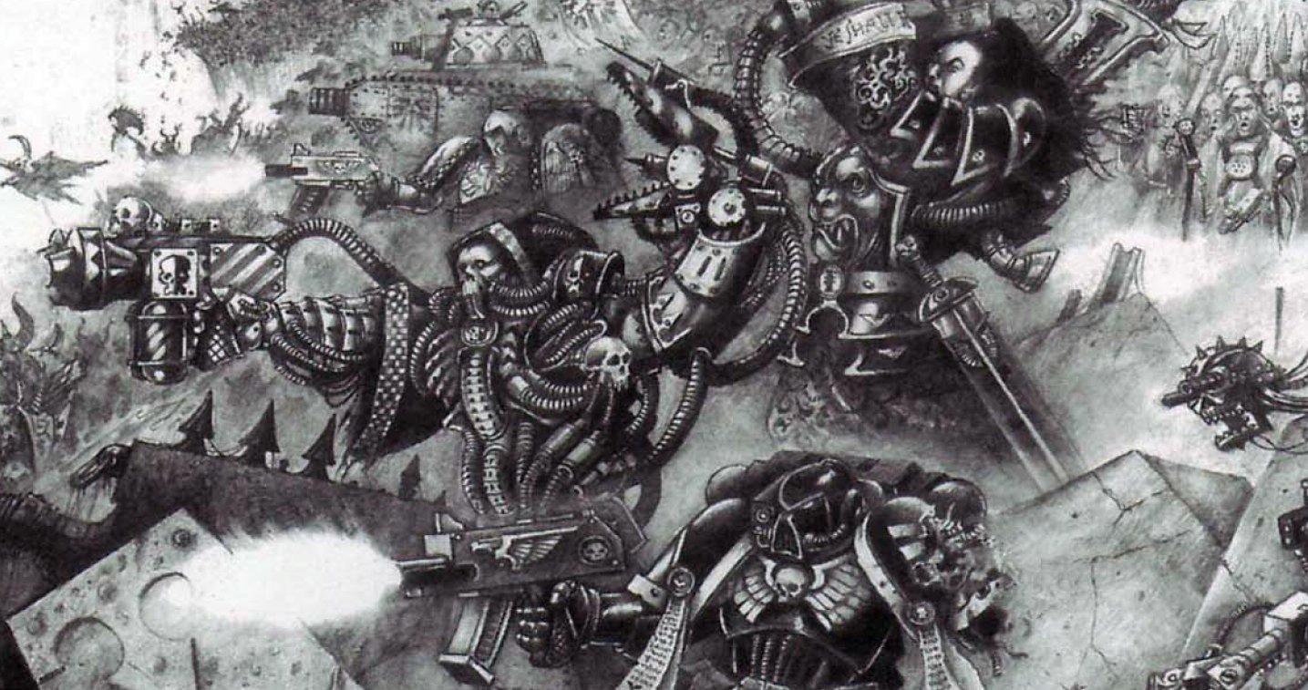 Artwork, Copyright Games Workshop, Inquisition, Inquisitor, John Blanche, Techpriest