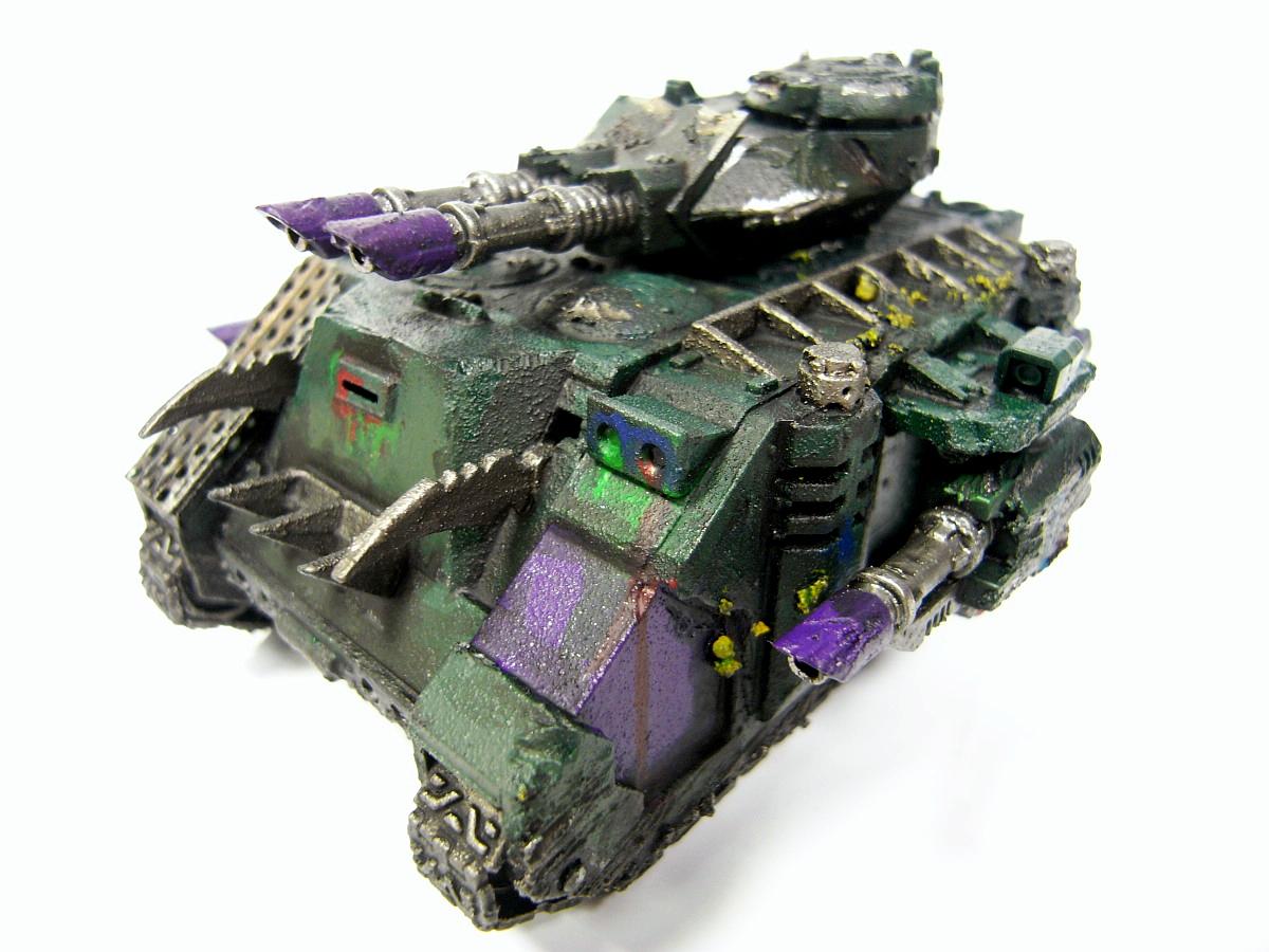 Chaos Space Marines, Nurgle, Predator, Rough Coat, Warhammer 40,000