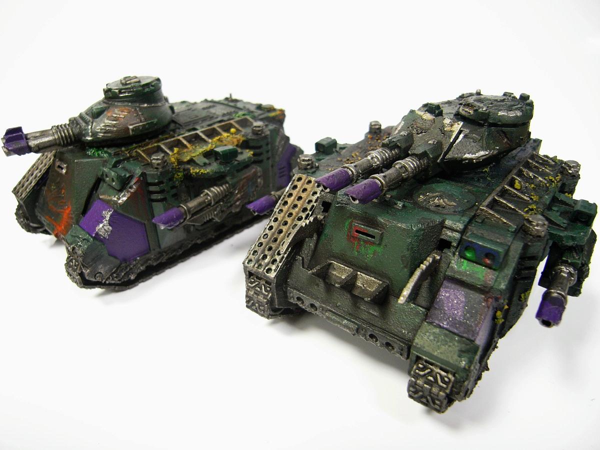 Chaos Space Marines, Nurgle, Predator, Rough Coat, Warhammer 40,000