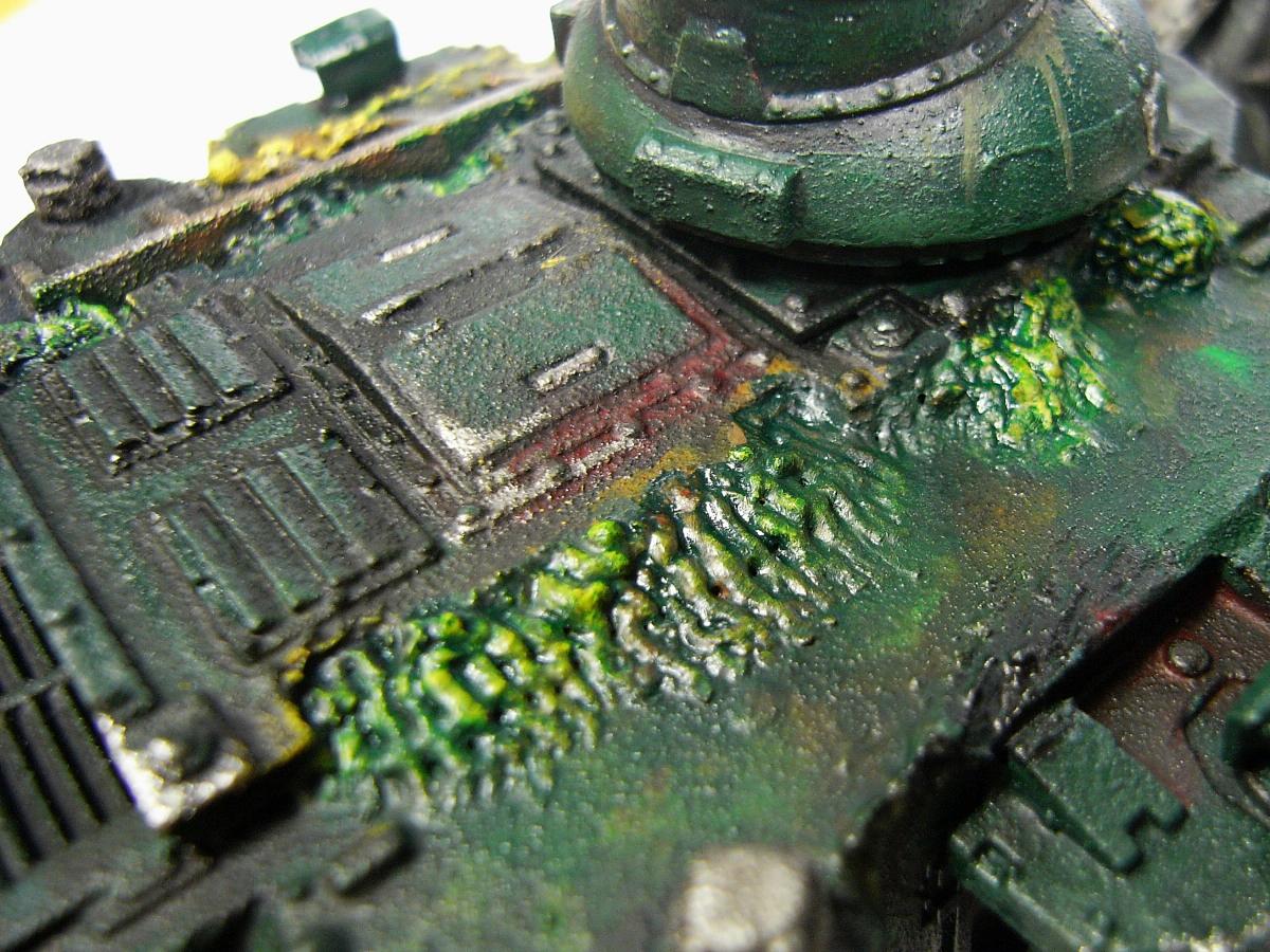 Chaos Space Marines, Nurgle, Predator, Rough Coat, Warhammer 40,000