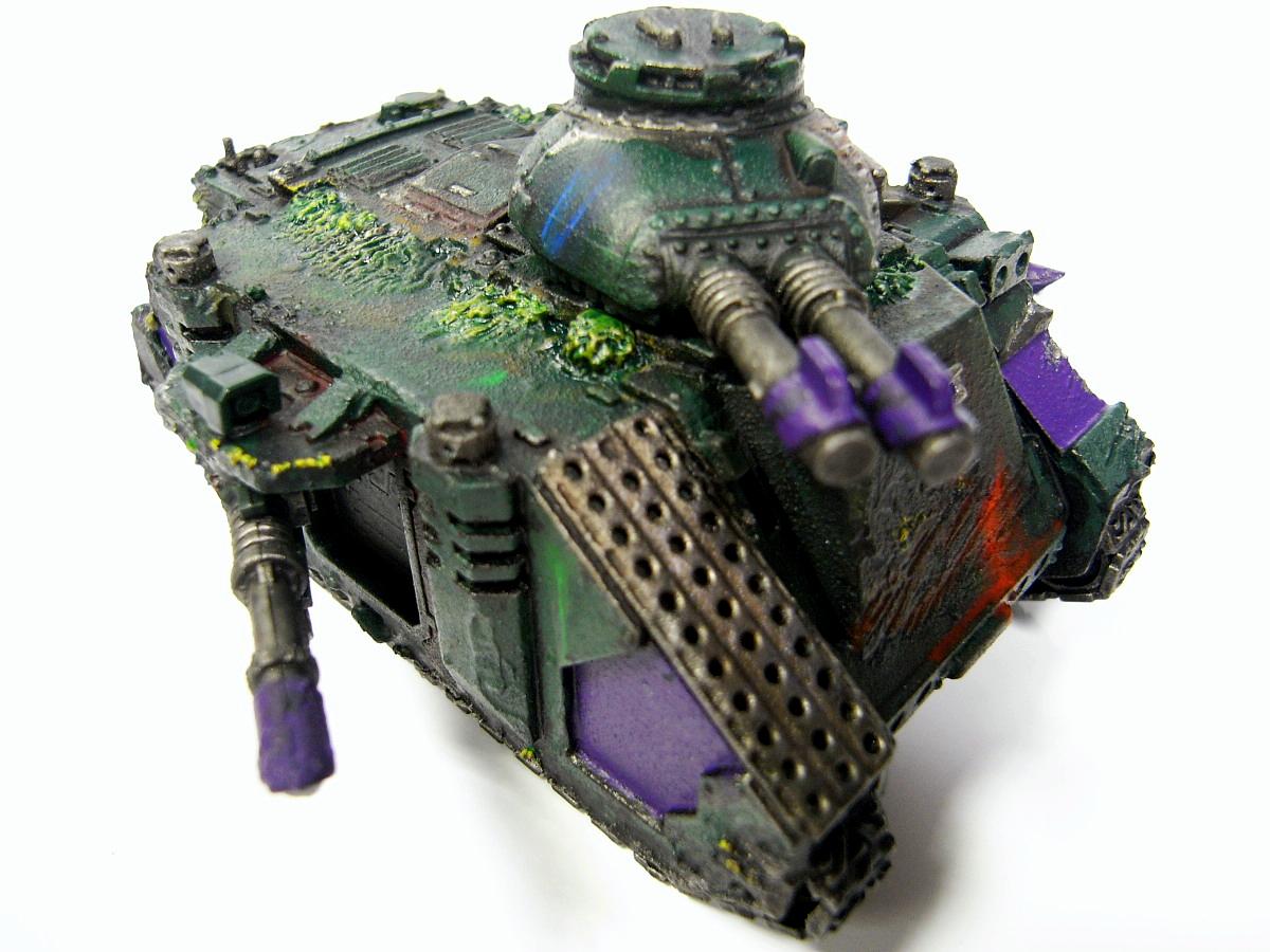 Chaos Space Marines, Nurgle, Predator, Rough Coat, Warhammer 40,000