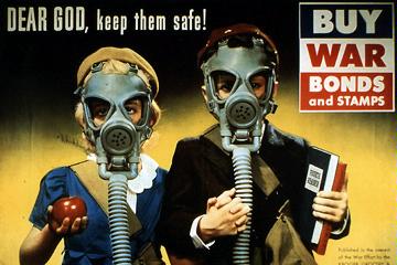 Gas Mask, Poster, Terrain, World War 2