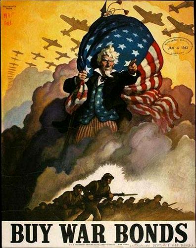 Poster, Terrain, Uncle Sam, World War 2
