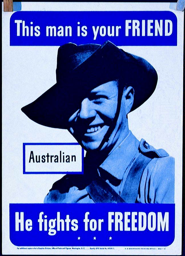 Australia, Poster, Terrain, World War 2